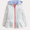 Little Joules Girls' Brianna Hoodie -Outdoor Clothing Shop 201377 creamskybluestripe bb8ef08d 965d 4be6 84e2 1590d0b6a686