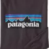 Patagonia Men's Long Sleeve P-6 Logo Responsibili-Tee -Outdoor Clothing Shop 27647 BASALT BROWN l