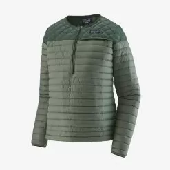 Patagonia Women's AlpLight Down Pullover -Outdoor Clothing Shop 30763 HEMLOCK GREEN l
