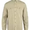 Fjallraven Men's Ovik Travel Shirt LS -Outdoor Clothing Shop 30880 SAND STONE l