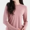 Women's Bamboo Shade Long Sleeve II -Outdoor Clothing Shop 33314 ASH ROSE l