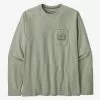 Patagonia Men's '73 Skyline Pocket LS Tee -Outdoor Clothing Shop 33523 SALVIA GREEN l