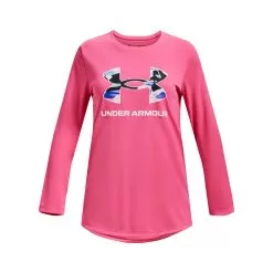 Under Armour Girls' Camo Long-Sleeve Tee