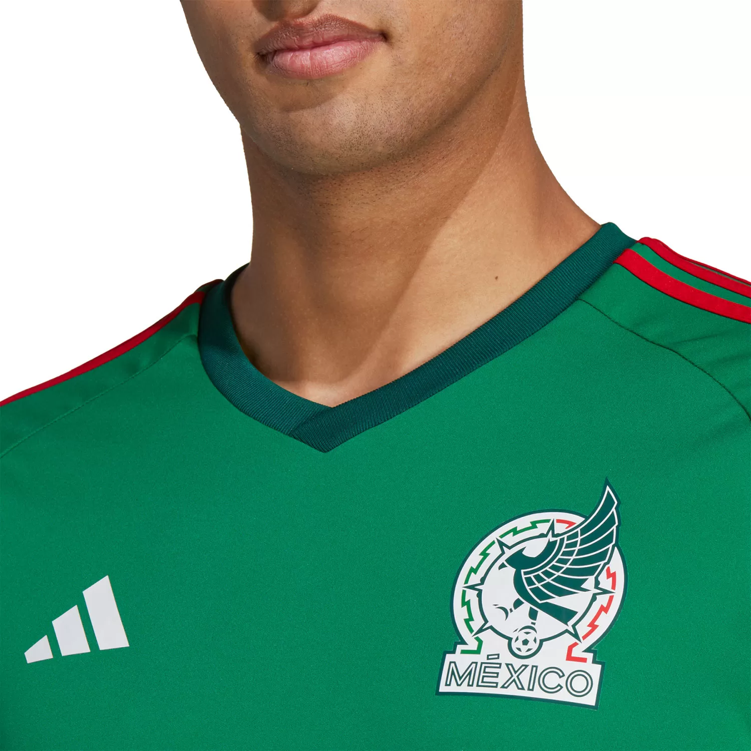 Adidas Men's Mexico 2022 Home Fan Shirt 7 Adidas Men's Mexico 2022 Home Fan Shirt - Image 5