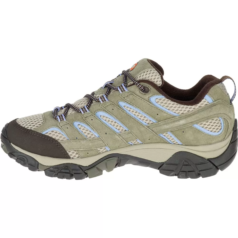 Merrell Women's Moab 2 WP Wide Hiking Shoes - Dusty Olive 3 Merrell Women's Moab 2 WP Wide Hiking Shoes - Dusty Olive