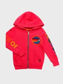 Aviator Nation Kids' Zip Hoodie -Outdoor Clothing Shop KHDANxNEONREDxPrimary 41374008