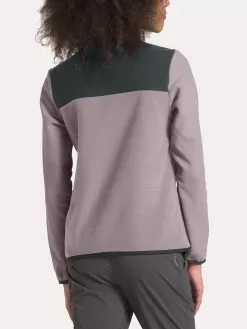 The North Face Girls' Glacier 1/4 Snap -Outdoor Clothing Shop NF0A3NKC D2QASHENPURPLEalt2