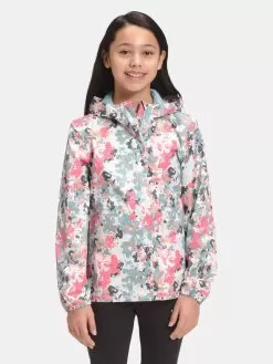 The North Face Girls' Resolve Reflective Jacket -Outdoor Clothing Shop NF0A55LRxTOURMALINEBLUEMULTIFLORALCAMOPRINTxPrimary 34052973
