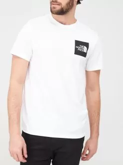 THE NORTH FACE Men's S/S Fine Tee - White/Black