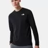 THE NORTH FACE Men's L/S Simple Dome Tee - Black -Outdoor Clothing Shop QHT6A SQ1 0000000004 BLACK MDf