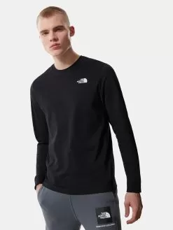 THE NORTH FACE Men's L/S Simple Dome Tee - Black