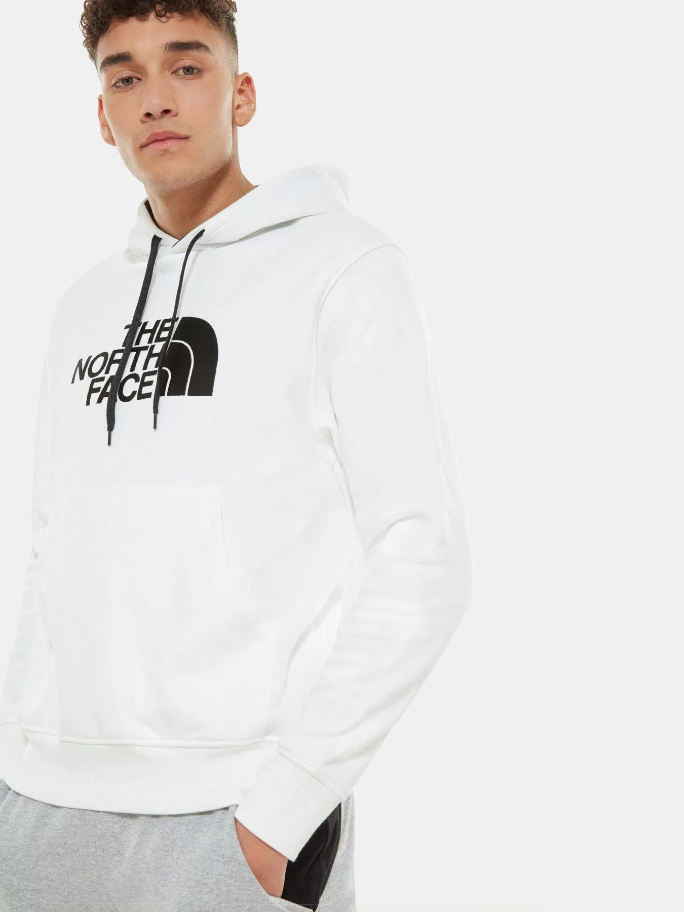 THE NORTH FACE Men's Drew Peak Pullover Hoodie - White 5 THE NORTH FACE Men's Drew Peak Pullover Hoodie - White - Image 3