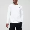 THE NORTH FACE Men's Red Box L/S T-Shirt - White/Black -Outdoor Clothing Shop U7MUU SQ1 0000000269 WHITE BLACK MDf
