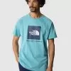 THE NORTH FACE Short Sleeve Raglan Redbox T-Shirt - Light Blue -Outdoor Clothing Shop VCIVT SQ1 0000000150 LIGHT BLUE MDf