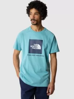 THE NORTH FACE Short Sleeve Raglan Redbox T-Shirt - Light Blue