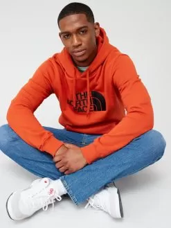 THE NORTH FACE Drew Peak Pullover Hoodie - Orange  -Outdoor Clothing Shop VCIXX SQ5 0000000143 BROWN MDd1
