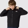THE NORTH FACE Teen Glacier Full Zip Fleece Hooded Jacket - Black -Outdoor Clothing Shop VFTUW SQ1 0000000004 BLACK SLf