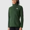 THE NORTH FACE Women's 100 Glacier 1/4 Zip Top - Khaki