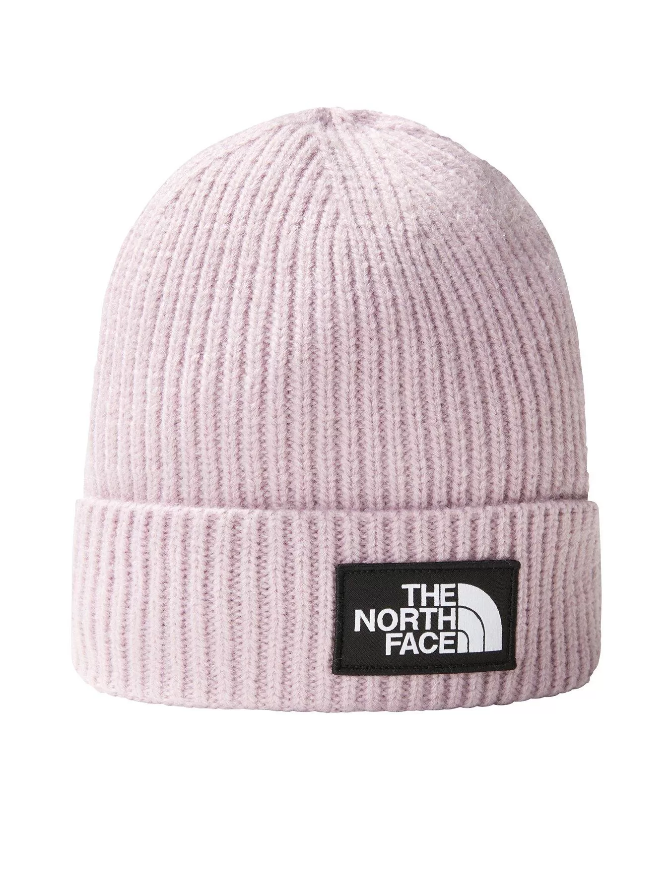 THE NORTH FACE Women's TNF Logo Box Cuffed Beanie - Pink 3 THE NORTH FACE Women's TNF Logo Box Cuffed Beanie - Pink