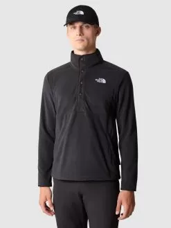 THE NORTH FACE Men's Homesafe Snap Neck Pullover Fleece - Black