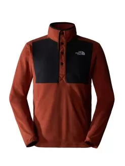 THE NORTH FACE Men's Homesafe Snap Neck Pullover Fleece - Brown