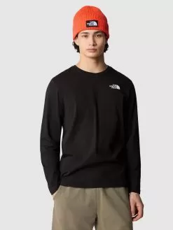THE NORTH FACE Men's Red Box L/S T-Shirt - Black