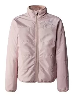 THE NORTH FACE Girls Reversible Faux Fur Mossbud Jacket - Light Pink
