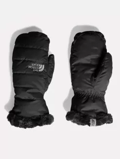 The North Face Girls' Reversible Mossbud Swirl Mitts -Outdoor Clothing Shop nf0a34od tnfblackalt1