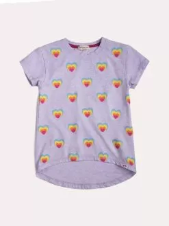 Appaman Girls' Rainbow Hearts Circle Tee